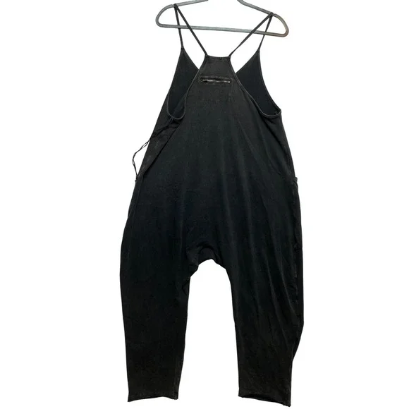Free Movement FP Jumpsuit Overalls Womens Size Small Charcoal Harem Romper - Picture 7 of 9